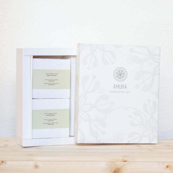 Coffret cadeau avec beurre de pistache et gommage à la pistache