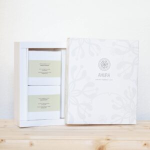 Coffret cadeau avec beurre de pistache et gommage à la pistache